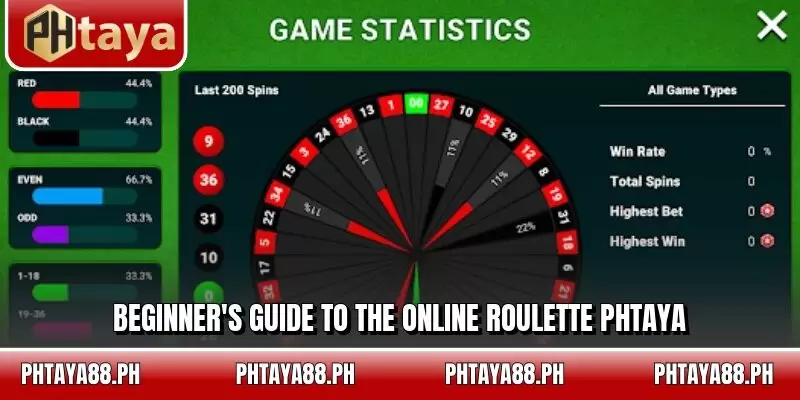 Beginner's guide to the online roulette PHTAYA