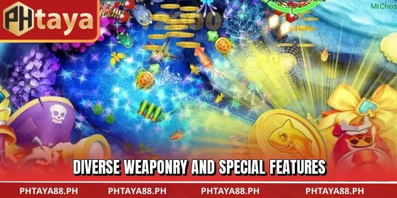 Diverse weaponry and special features