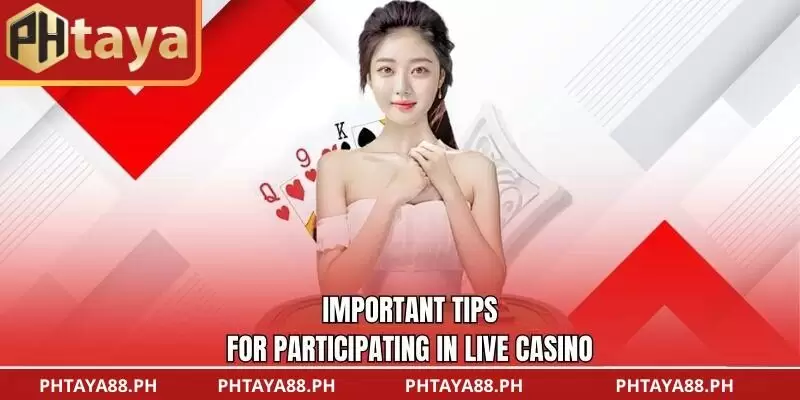 Important tips for participating in Live Casino