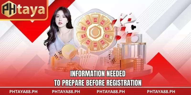 Information needed to prepare
