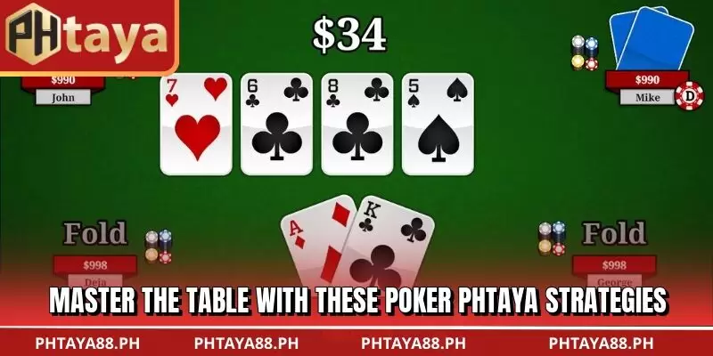 Master the table with these Poker PHTAYA strategies